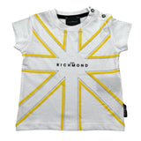 John Richmond T-Shirt Girocollo Tinta Unita con Stampa per Neonato RIP25077TS BIANCO JOHN RICHMOND 