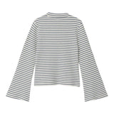 NAME IT maglia tinta unita mezzo collo con fantasia a righe Bianco/blu per Bambina 13231786 BIANCO/BLU NAME IT 