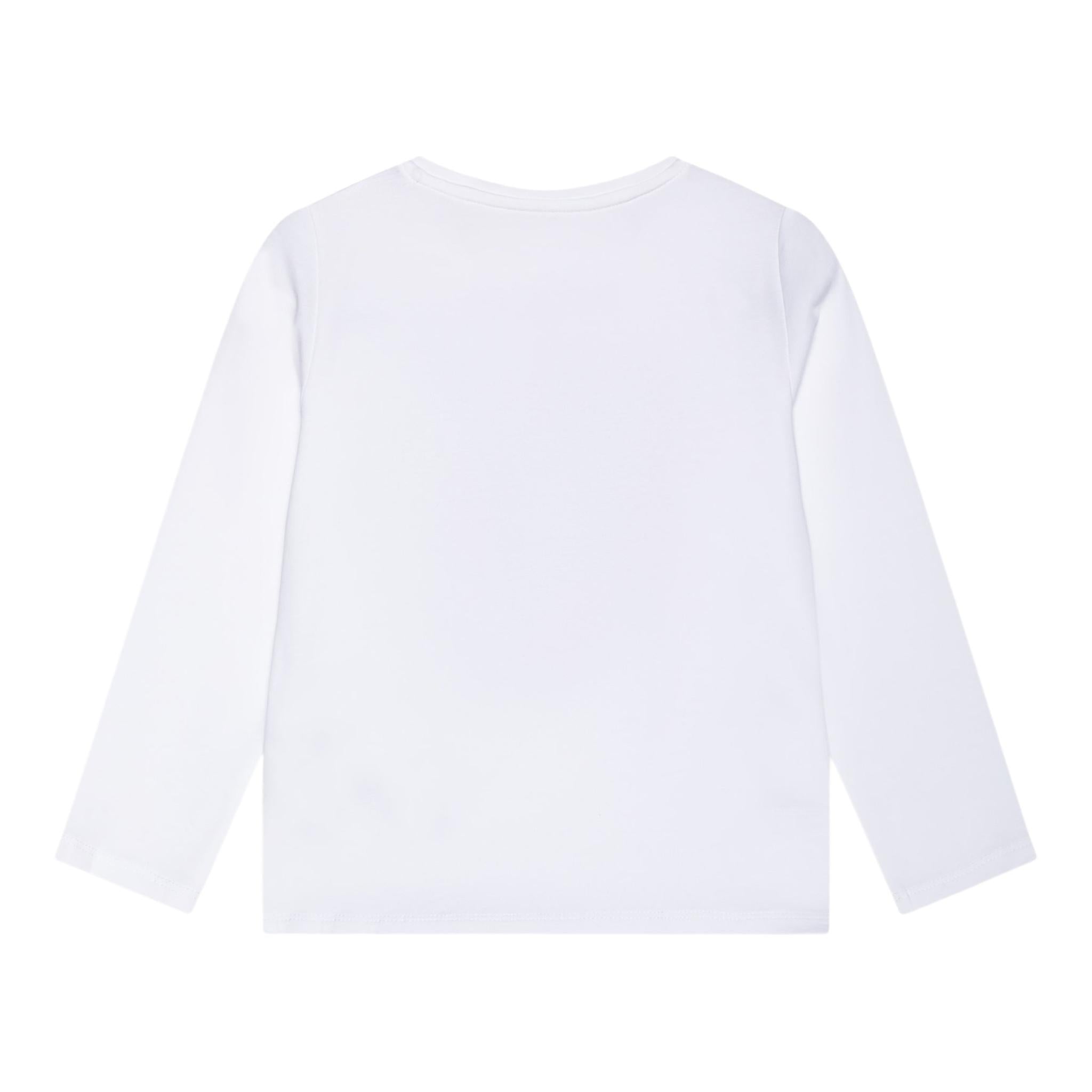GUESS shirt girocollo tinta unita con stampa Bianco per Neonata A4YI0K6YW4X BIANCO GUESS 