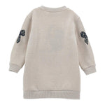 MONNALISA abito felpa girocollo tinta unita manica lunga luex Beige per Bambina 19D901 BEIGE MONNALISA 