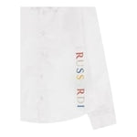 Trussardi Camicia Tinta Unita con Stampa per Neonato TIA24146CA BIANCO TRUSSARDI 