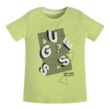Guess T-Shirt Girocollo Tinta Unita con Stampa per Neonato N3RI16K8HM0 VERDE GUESS 