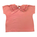 Zhoe &amp; Tobiah Solid Color Coral Collar T-Shirt For Girls