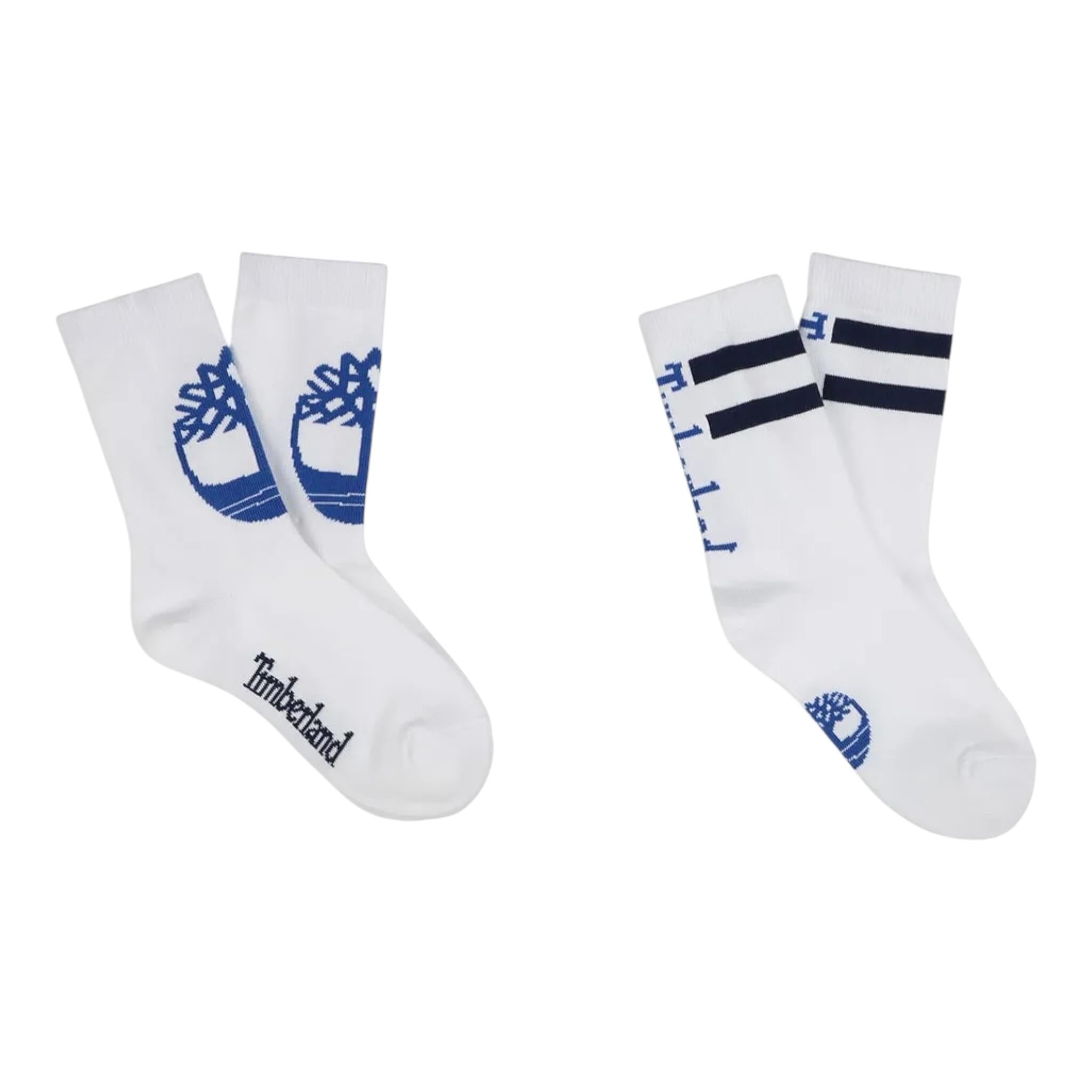 Timberland Calzini Tinta Unita con Stampe per Bambino T60421 BIANCO TIMBERLAND 