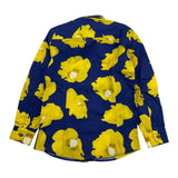 Alessandro Lamura Plain Shirt With Blue Pattern For Boys