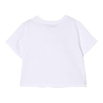 Twinset T-Shirt Girocollo Tinta Unita con Stampa per Bambina 251GJ2484X BIANCO TWINSET 