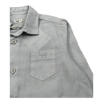 Il Gufo Camicia Manica Lunga Tnta Unita Collo Coreano per Neonato P25CL110L6006N AZZURRO IL GUFO 
