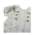 Aletta Pagliaccetto Mezza Manica Tinta Unita per Neonato MA22031 PANNA ALETTA 