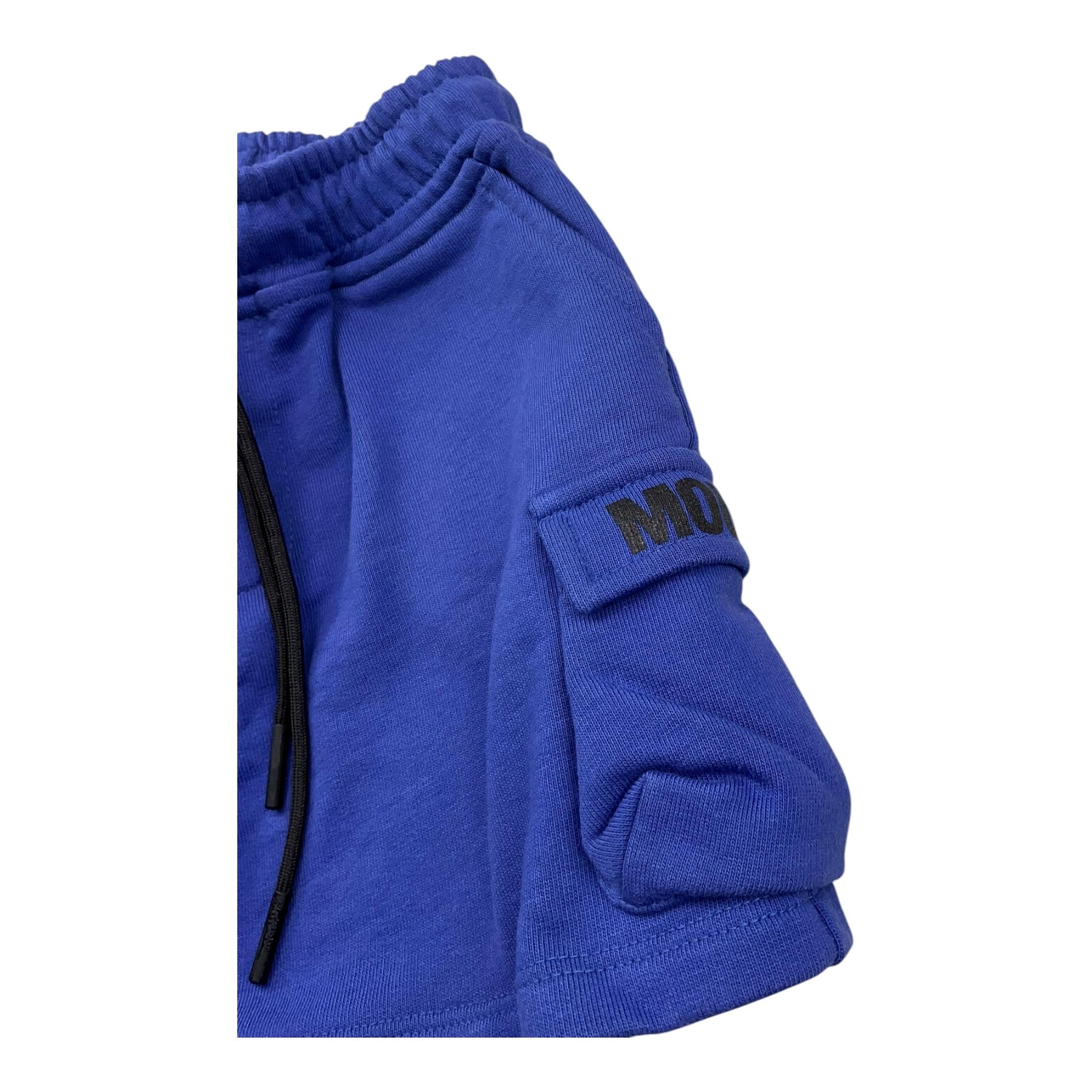 Mousse Bermuda Tinta Unita con Logo per Neonato MKBC6 BLU MOUSSE 
