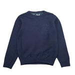 SAINT BARTH maglia tinta unita girocollo con logo Blu per Bambino NIX0003 BLU SAINT BARTH 