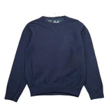 SAINT BARTH maglia tinta unita girocollo con logo Blu per Bambino NIX0003 BLU SAINT BARTH 