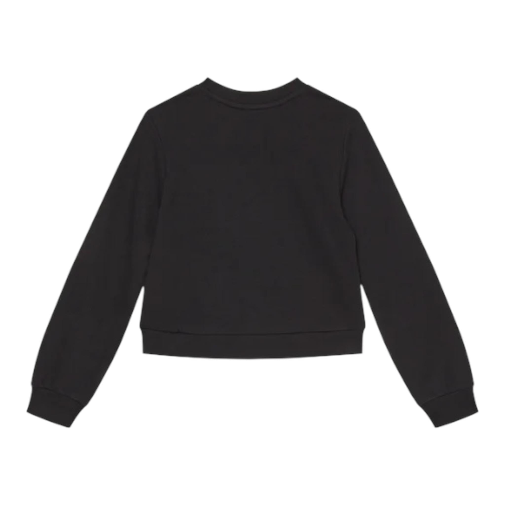GUESS felpa tinta unita girocollo con stampa Nero per Bambina J4YQ22KA6R3 NERO GUESS 
