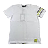 Datch T-Shirt Crew Neck Solid Color With Print White For Boys
