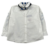 New Gereration Camicia Manica Lunga tinta unita con Papillon Bianco per Neonato 221153 BIANCO NEW GERERATION 
