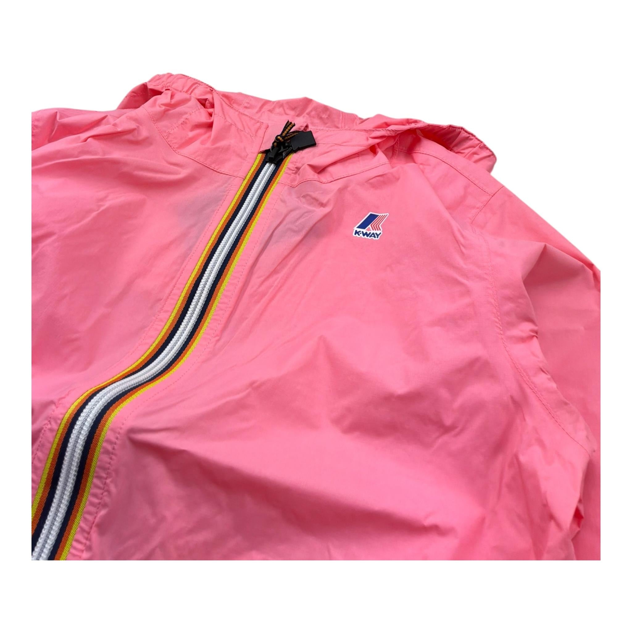 K-Way Giubbino Tinta Unita con Cappuccio per Bambina K61336WXXF ROSA K-WAY 