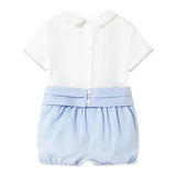 Mayoral Completo 3 Pezzi Bermuda-Camicia-Cintura per Neonato 1214 BIANCO/AZZURRO MAYORAL 
