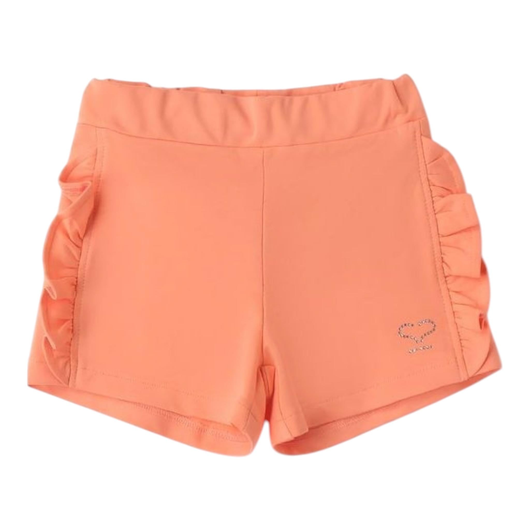 Sarabanda Short Tinta Unita con Elastico In Vita per Bambina 0B330 PESCA SARABANDA 