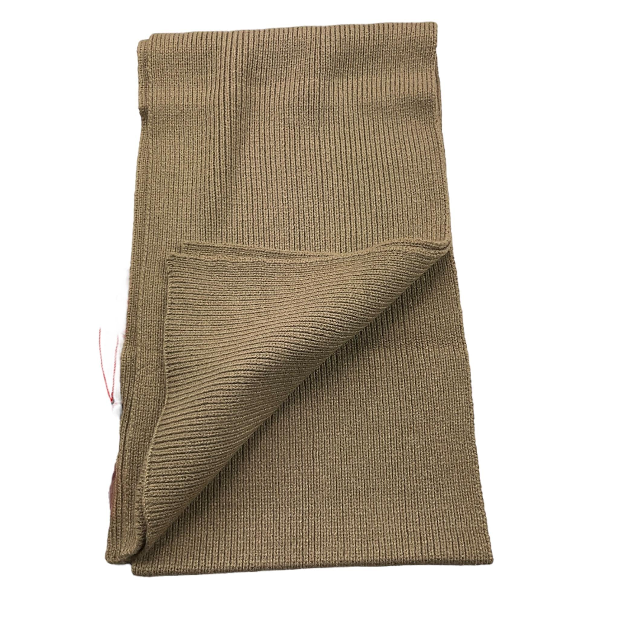 DIESEL sciarpa tinta unita con logo Sabbia per Bambino J01611 SABBIA DIESEL 