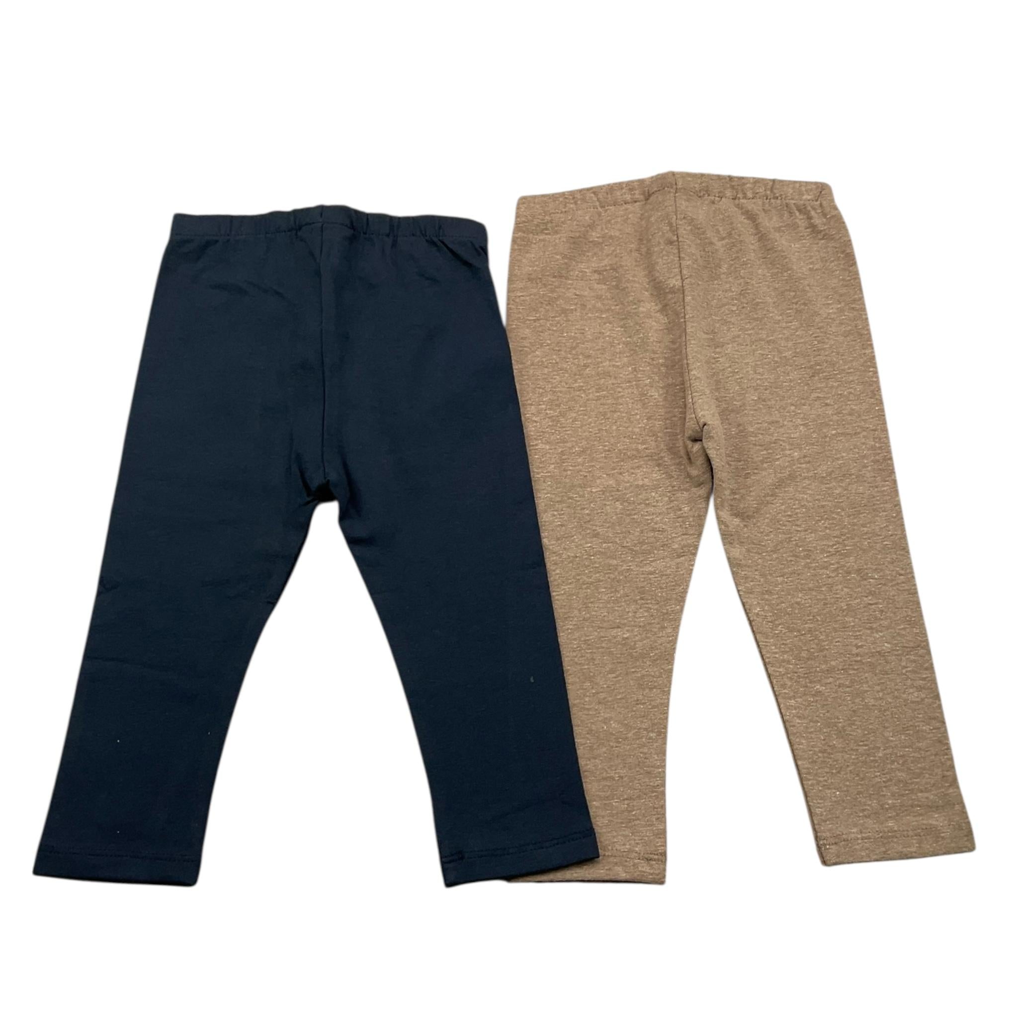 MAYORAL set 2 leggins bicolore Blu/beige per Neonata 70255 BLU/BEIGE MAYORAL 