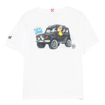 Saint Barth T-Shirt Girocollo Tinta Unita con Stampa per Neonato CPTGANN BIANCO SAINT BARTH 