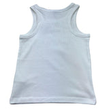 Moschino Canotta Tinta Unita con Stampa per Bambina HAM06M BIANCO MOSCHINO 
