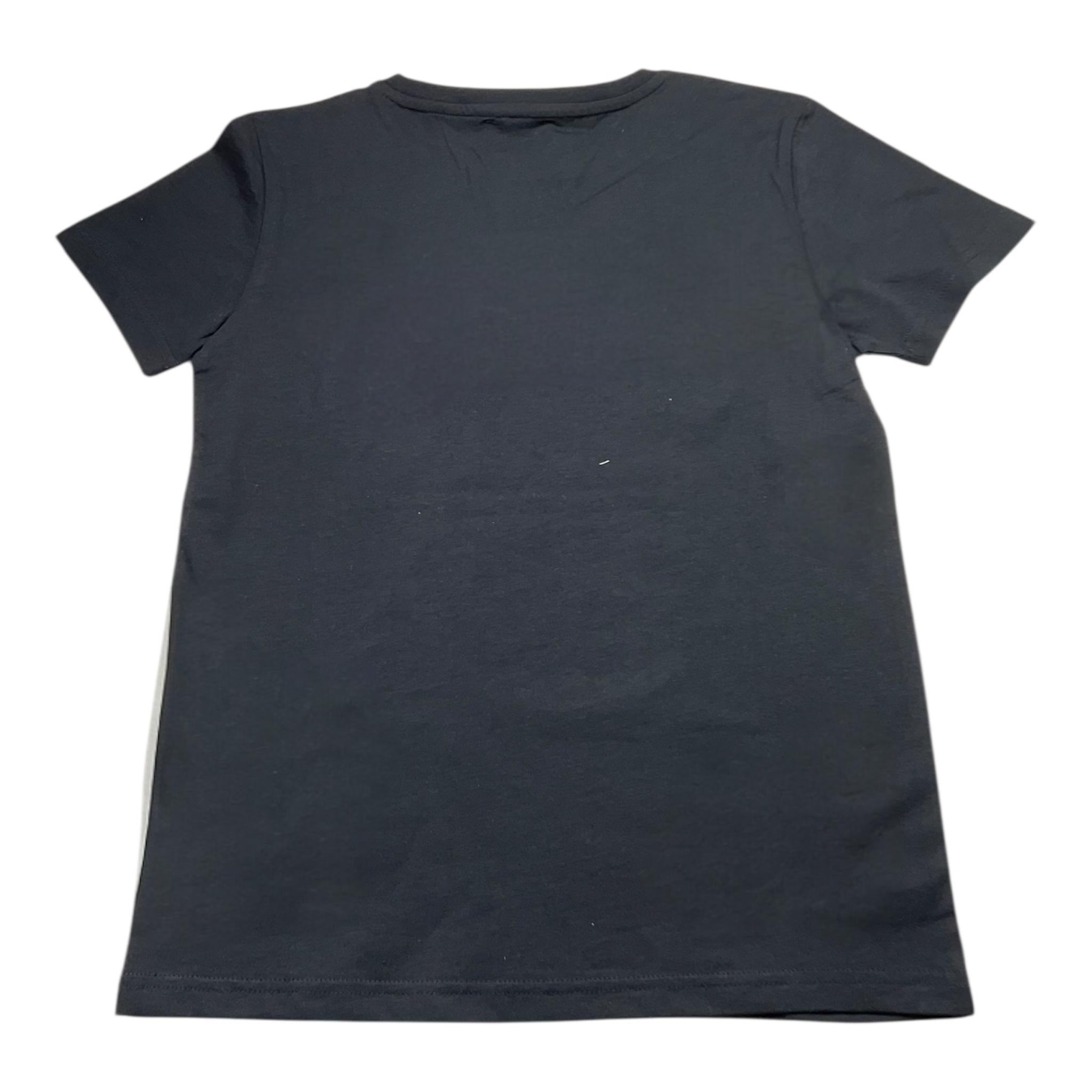 Bikkembergs T-Shirt Girocollo Tinta Unita con Stampa per Bambino BK3153 NERO BiKKEMBERGS 