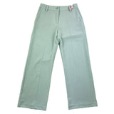 Vicolo Solid Color Palazzo Pants With Adjustable Waist Aqua Green For Girls