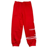 Diadora Tracksuit Pants Solid Color With Red Logo Print For Kids