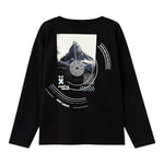 NAME.IT shirt girocollo tinta unia con stampa in contrasto Nero per Bambino 13234047 NERO NAME.IT 