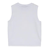 Twinset Plain Vest With White Embossed Print For Girls