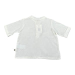 Petit Indi Polo Mezza Manica Girocollo Tinta Unita  per Neonato SS25BK7120XN BIANCO PETIT INDI 