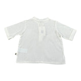 Petit Indi Polo Mezza Manica Girocollo Tinta Unita  per Neonato SS25BK7120XN BIANCO PETIT INDI 