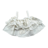 Vicolo Top tinta unita con Rouches Bianco per Bambina 3146C0874 BIANCO VICOLO 