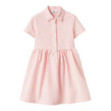 Il Gufo Abito Mezza Manica Tinta Unita con Fantasia A Righe per Neonata P25VM780C1080N BIANCO/ROSA IL GUFO 