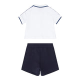 Emporio Armani Completo 2 Pezzi Polo-Bemuda per Neonato EB000389 BIANCO/BLU EMPORIO ARMANI 