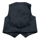 Shako' Black Solid Color Waistcoat For Newborn