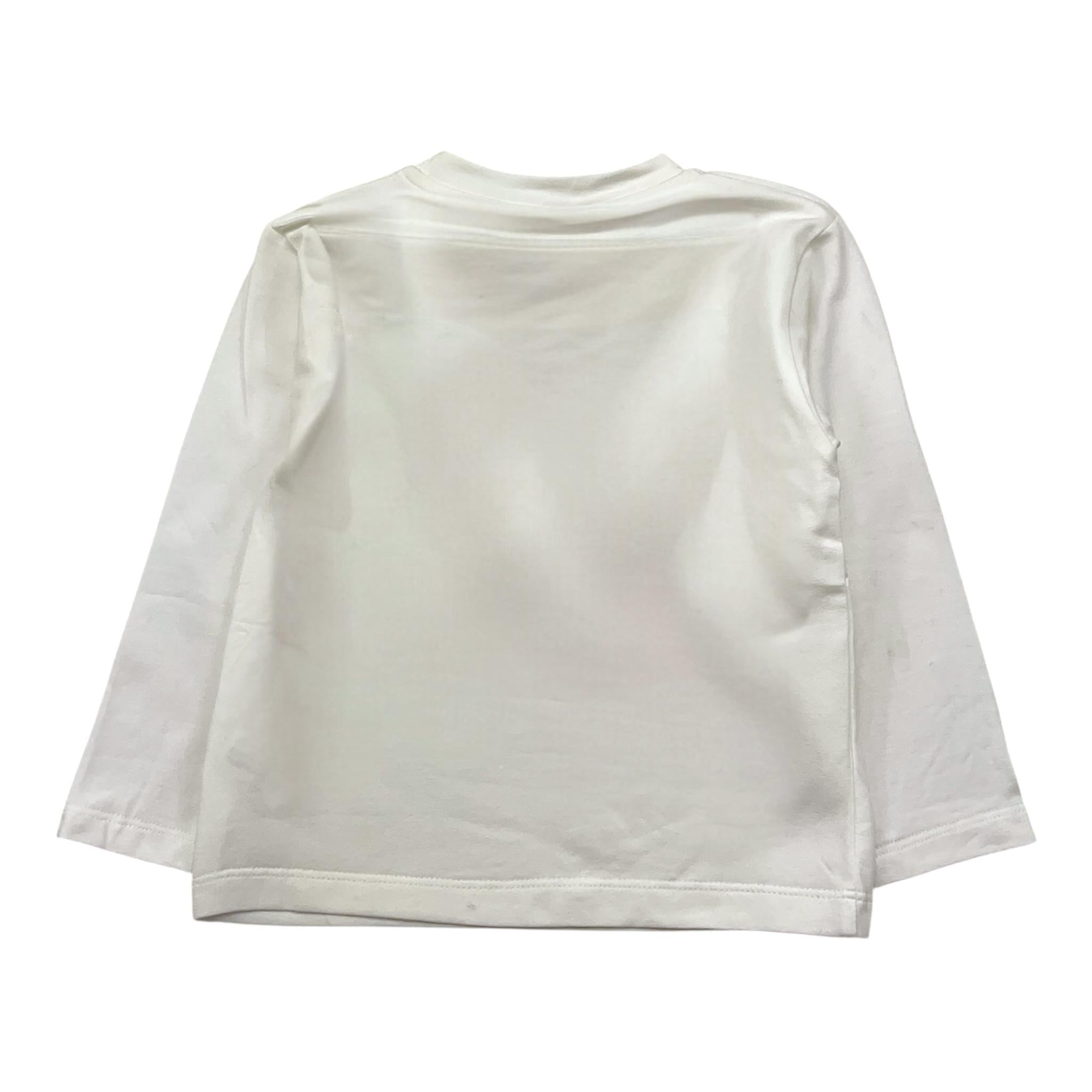 PAOLO PECORA shirt girocollo tinta unita con stampa Bianco per Neonato PP3845X BIANCO PAOLO PECORA 