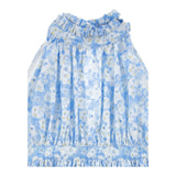 Philosophy Abito Tinta Unita con Fantasia Fiori per Bambina I1E909 AZZURRO PHILOSOPHY 