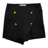 Gaelle Short Solid Color With Elastic Waist Black For Girls