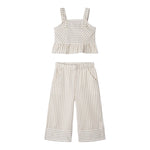 Mayoral Completo 2 Pezzi Top-Pantalone Palazzo per Bambina 3539 BIANCO/BEIGE MAYORAL 