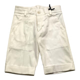 Emanuel Pris Bermuda Solid Color With Adjustable Waist White For Newborn
