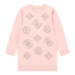 GUESS abito manica lunga tinta unita con brillantini e culotte Rosa per Neonata A4YK08KA6V4 ROSA GUESS 
