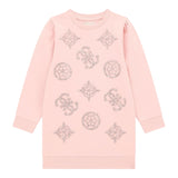 GUESS abito manica lunga tinta unita con brillantini e culotte Rosa per Neonata A4YK08KA6V4 ROSA GUESS 