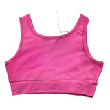 Hinnominate Solid Color Top With Logo Print Fuchsia For Girls