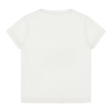 ROBERTO CAVALLI t-shirt girocollo tinta unita cn ricami in contrasto Bianco per Bambina TJT64C BIANCO ROBERTO CAVALLI 