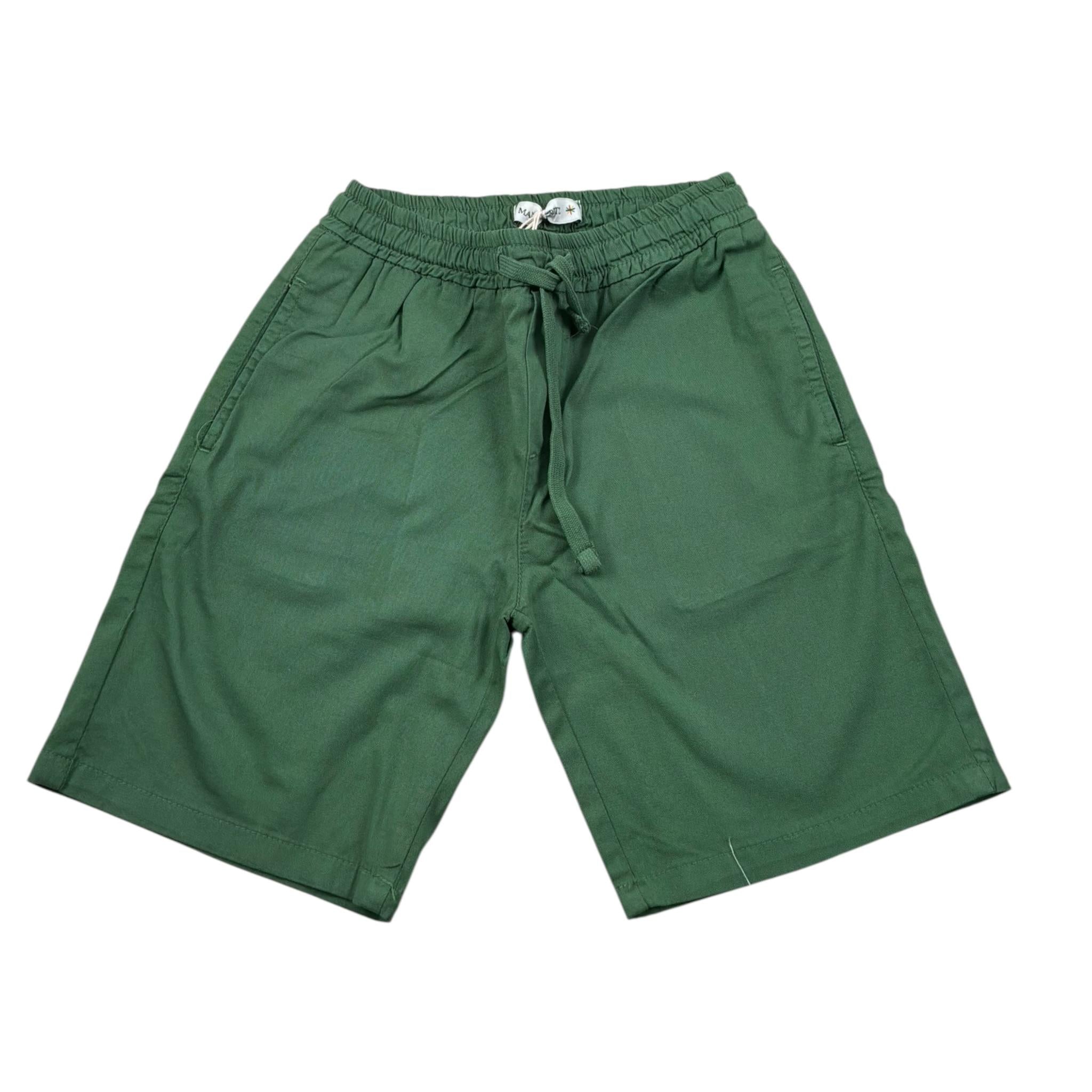 Manuel Ritz Bermuda tinta unita con Elastico In Vita Verde per Bambino MR1975 VERDE MANUEL RITZ 