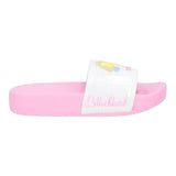 Billieblush Girls' Plain White Glitter Sliders