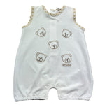 Le Bebe Pagliaccetto Giromanica Tinta Unita per Neonato LBB5283 BIANCO LE BEBE 