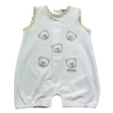 Le Bebe Pagliaccetto Giromanica Tinta Unita per Neonato LBB5283 BIANCO LE BEBE 