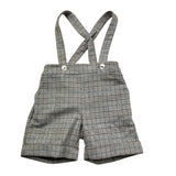 LE BEBE' salopettes tinta unita con fantasia a righe Grigio per Neonato LBB5219 GRIGIO LE BEBE' 